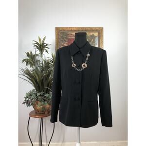 Casual Corners Women's 12 Jacket Long Sleeve 4 Button Up Clueless Preppy Office